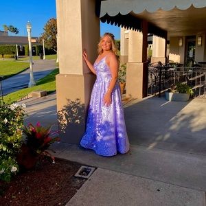 Lavender prom dress